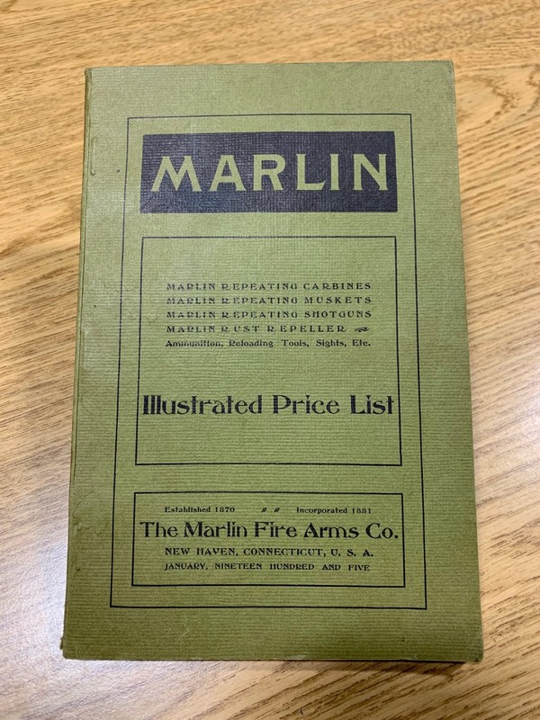 Marlin Illustrated price list from 1905 (REPRINT)