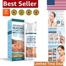 Non-Greasy Silicone Scar Gel for Face Body - Treats Keloids, Burns Acne, 50g