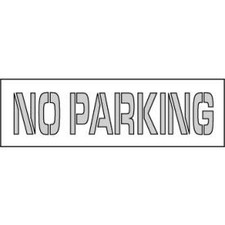 Parking Lot Stencil 67x8 - No Parking ACCUFORM MANUFACTURING PMS46 887481078472