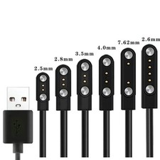 Universal Smart Watch Charging Cable 2-Pin 2.84mm USB Data Magnetic Charger