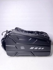 11L Bike Rear Rack Bag EVA Hard Shell Waterproof Cover Open Box