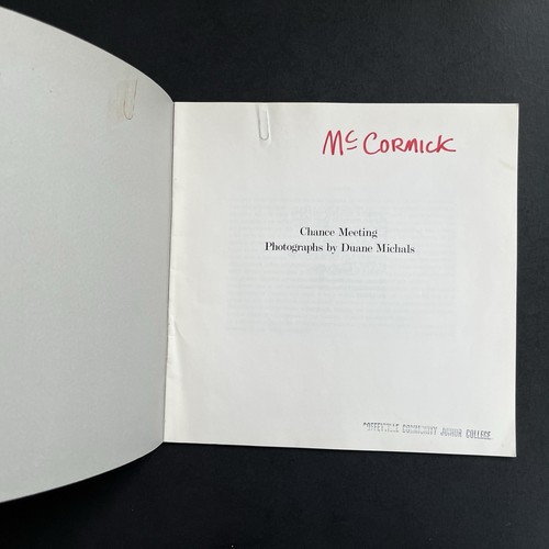 Chance Meeting Duane Michals 1973 Photography Fotogalerie Wilde PB Art Booklet - Picture 3 of 8