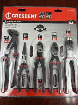 NEW Crescent 5 Piece Pliers Set Z2SET5CG-06