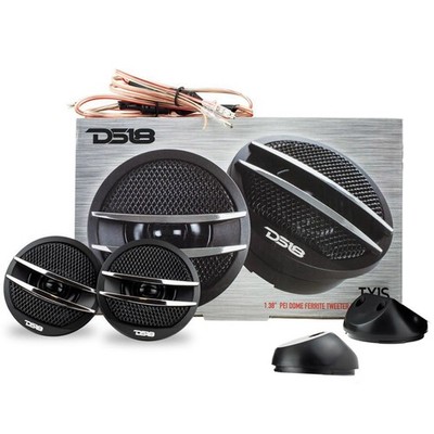 DS18 TX1S Dome Ferrite Tweeters 200 Watts Max 4 Ohm Set of 2