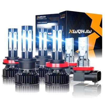 For Hyundai Santa Fe 2013-2016 Combo H7+H11+H11 LED Headlight Bulbs & Fog Lights