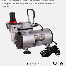 Fengda FD-18-2 Mini Airbrush Kompressor mit Regulator, Filter & Manometer