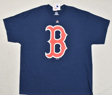 Majestic Boston Red Sox MLB T Shirt Mens 2XL Navy Blue Graphic Tee NWT