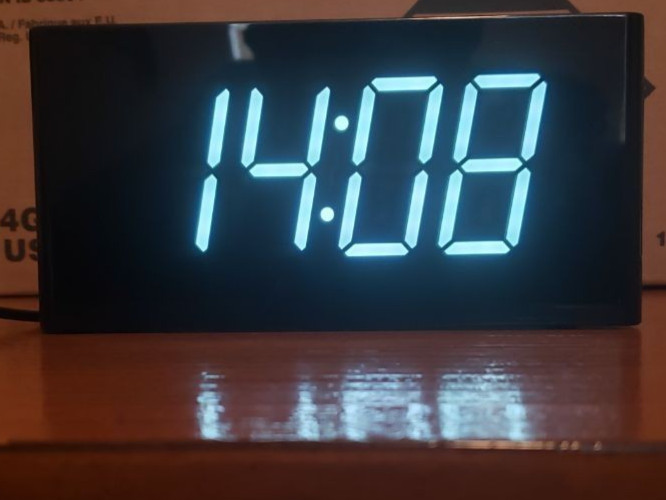 Large Display Bedside W/ Dual Usb Charging Ports Dimmer