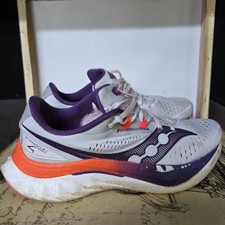 Size 9 Saucony Endorphin Speed 4 Women's Shoes Wht-Visi Orange Running Sneakers