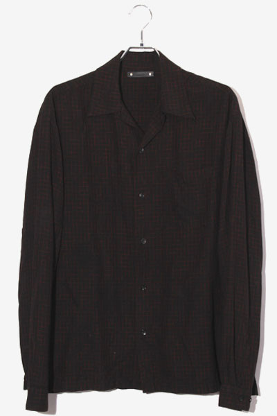 Minedenim 2022 Vanish Graph Check Open Collar Shirt - , Size Minedenim 2022 Vanish Graph Check Open Collar Shirt - , Size