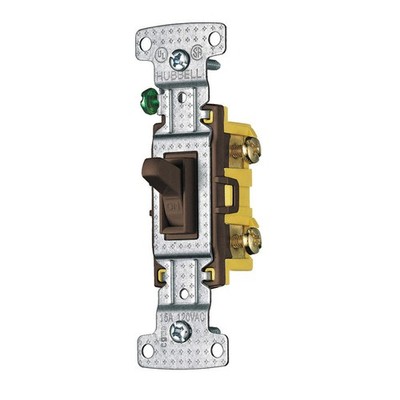 BRYANT RS115 Wall Switch,Brown,1-Pole Switch,1/2 HP 49YZ74