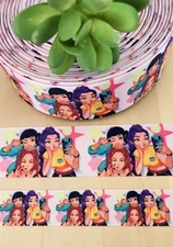 7/8 & 1.5" (1 YD) Kpop Grosgrain Ribbon Huntrix Demon Hunters Character Ribbon
