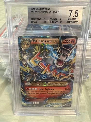 Pokémon M Charizard EX 2016 Generations 12/83 Holo BGS 7.5