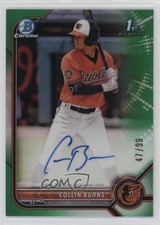 2022 Bowman Chrome Prospect Green Refractor 47/99 Collin Burns Auto 0nr3