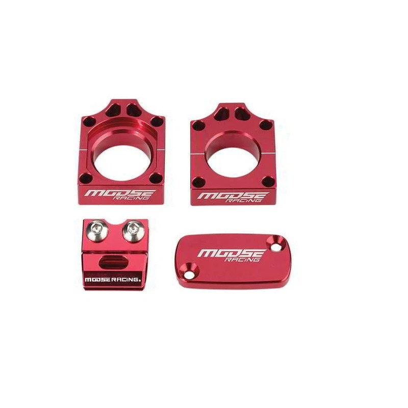 Moose Racing Bling Pack Billet Aluminio Rojo Para Honda CRF450X 2005-2015 Foto 2 de 4