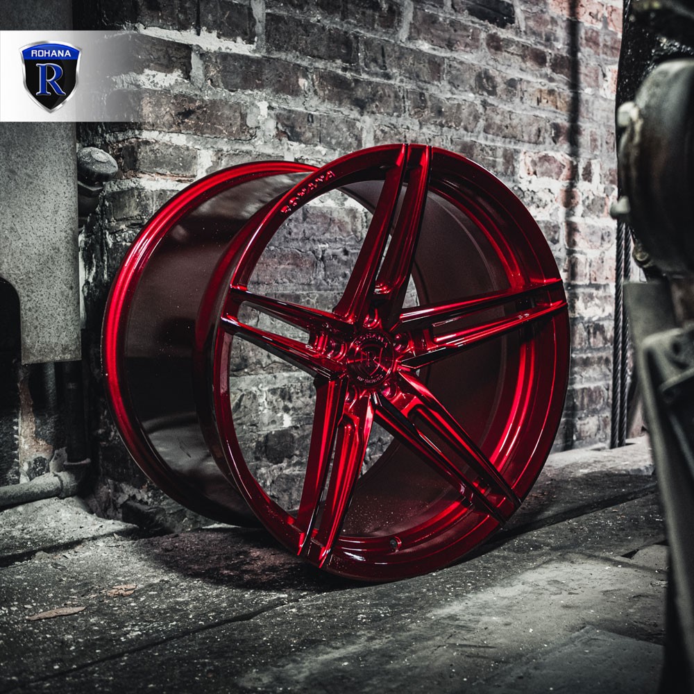 20" Rohana RFX15 Red 20x9 20x10 Concave Wheels Rims Fits Maserati Quattroporte