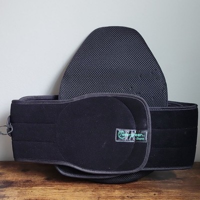 Aspen Evergreen Adjustable Back Brace Orthopedic Support Nylon Black