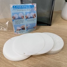 16 Pcs 3.5 Inch Round Acrylic Christmas Blanks Ornaments with Holes DIY Decor