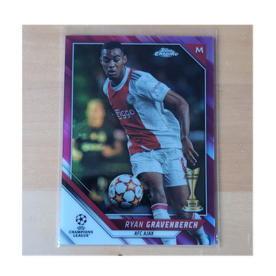 Topps Chrome 2021-22 Ryan Gravenberch AFC Ajax UCC Numbered /175