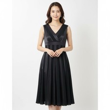 Adrianna Papell Petite Striped Fit Flare Midi Dress Formal Whimsigoth Classic-6P