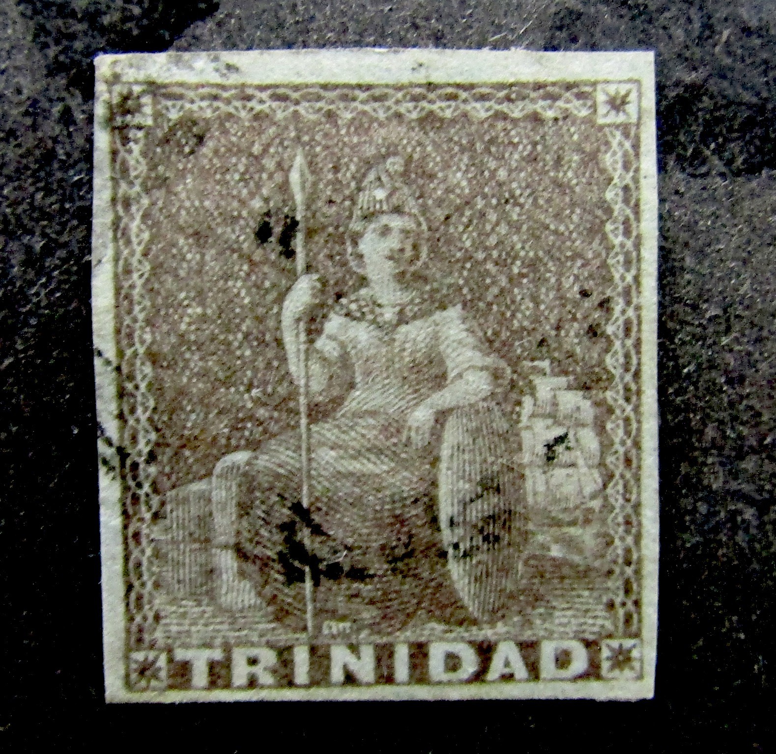 nystamps British Trinidad Stamp # 4 Used $90 J30y1580