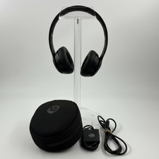 Beats Solo 3 Headphones Black W/ Case and Aux Cable Included - Used A