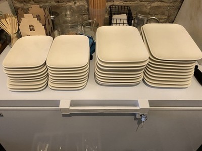 30 Teller Essen Gastro Restaurant Dessertteller Cafe Bäckerei Geschirr