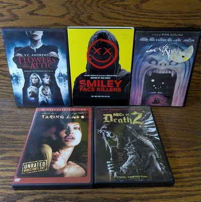 Thriller / Killer Movie DVDs Lot of 5 - ABC's of Death 2, Smiley Face Killers +