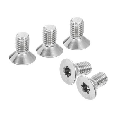 M8-1.25 x 16mm Flat Head Torx Machine Screws, 20 Pcs 304 Stainless Steel