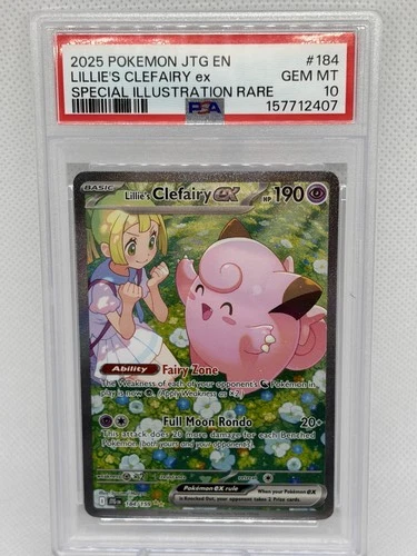 Pokemon Lillie's Clefairy ex Journey Together #184/159 PSA 10