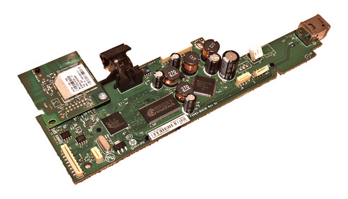 HP ENVY 4520 PRINTER MAIN LOGIC BOARD F0V63-60030 WITH WHITE CABLES