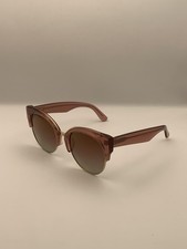DIFF Eyewear Stella Polarized Sunglasses Womens Rose Pink Gradient Round QG-TB3P