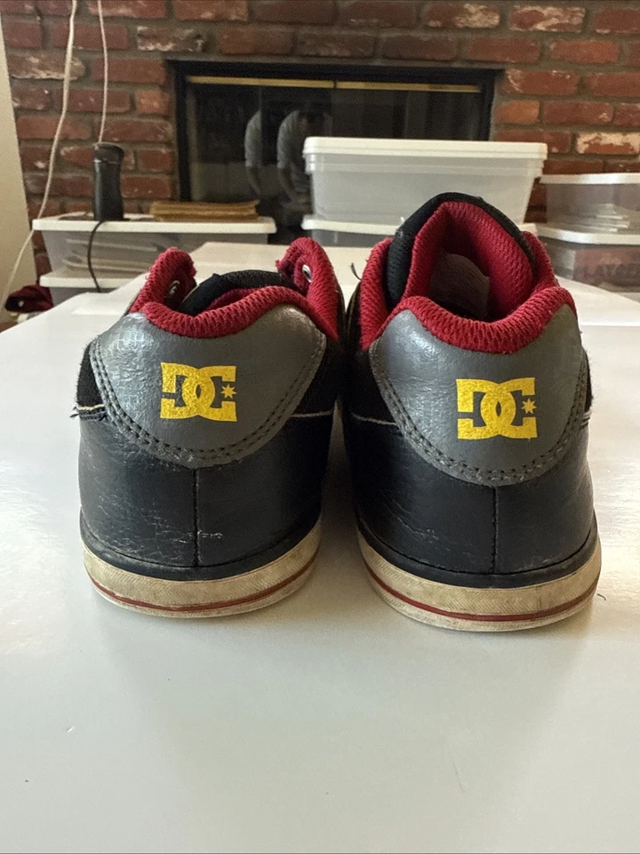 DC Shoes Pure Elástico Juvenil EE. UU. 6 Negro/Skateboard Y2K RARO Foto 3 de 4