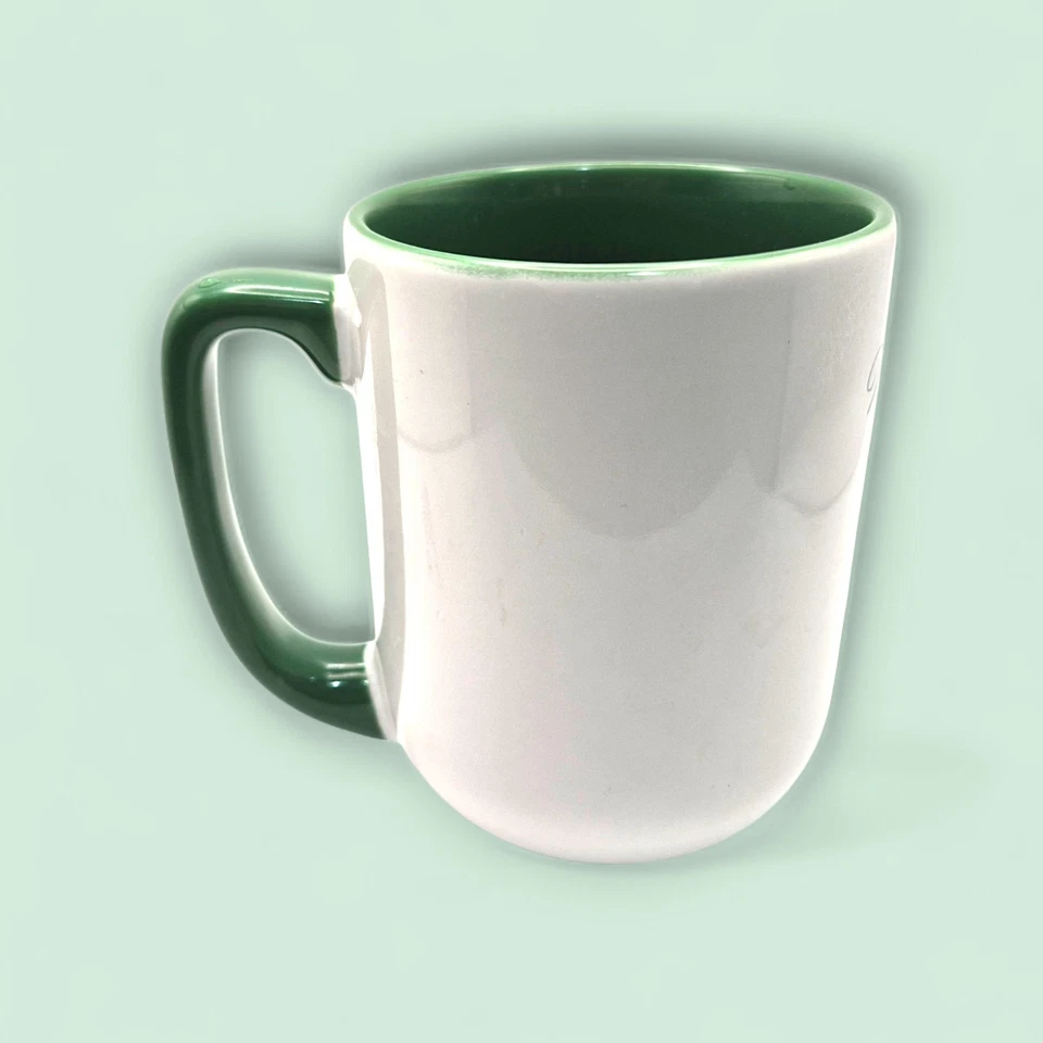 Taza Parques Disney Jiminy Cricket When You Wish Upon a Star 16 oz Blanco Verde Taza Foto 3 de 4