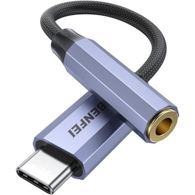 USB C auf 3,5mm Kopfhörer Adapter DAC Klangqualität für Smartphone Tablet Laptop