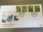GB STAMPS RARE FIRST DAY COVER 1981 BUTTERFLIES BRITISH LIBRARY