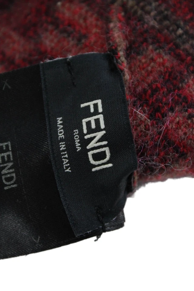 Fendi Unisex Adultos Lana Zucca Monograma Estampado Gorro Marrón Talla Única Foto 4 de 4