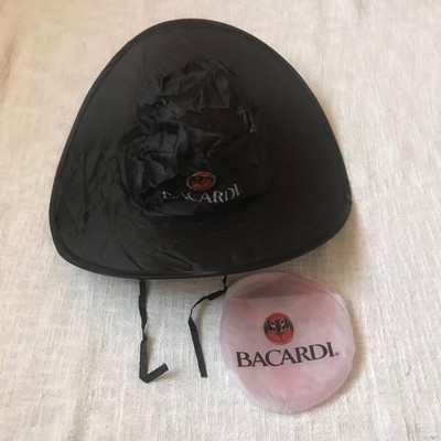 Bacardi Regenhut  Faltbar Schwarz