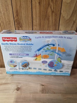 2007 Fisher Price Ocean Waters Gentle Waves Musical Mobile New