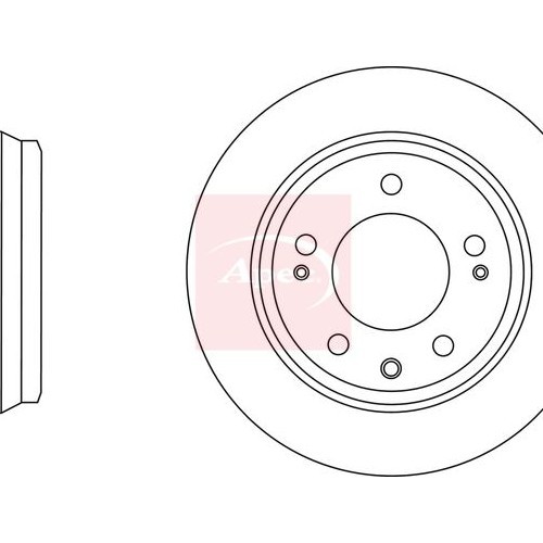 Kia Cee'd Ed 2006-2012 Bremsscheibe Hinten (Einzeln) DSK2672-image