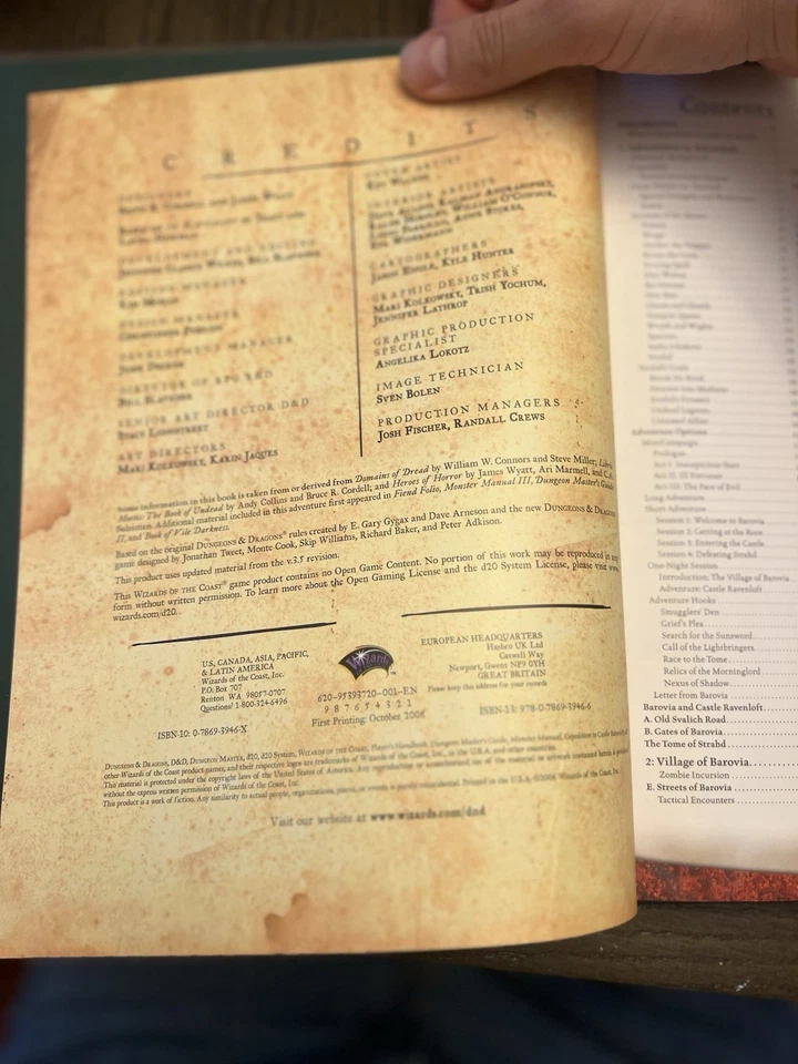 Dungeons & Dragons 3.5e Expedition to Castle Ravenloft WotC 2006 D&D primera impresión Foto 2 de 4