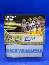 Marketplace image: 2025 Pro Set Metal Trey'dez Green 1/1 Auto Super Prismatic Gold SuperFractor