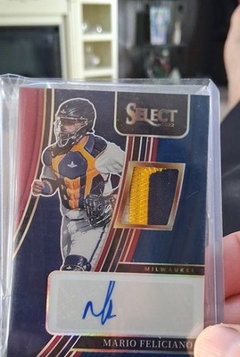 2022 Panini Select - Signature Materials Mario Feliciano #SM-MF Tri-Color Prizm