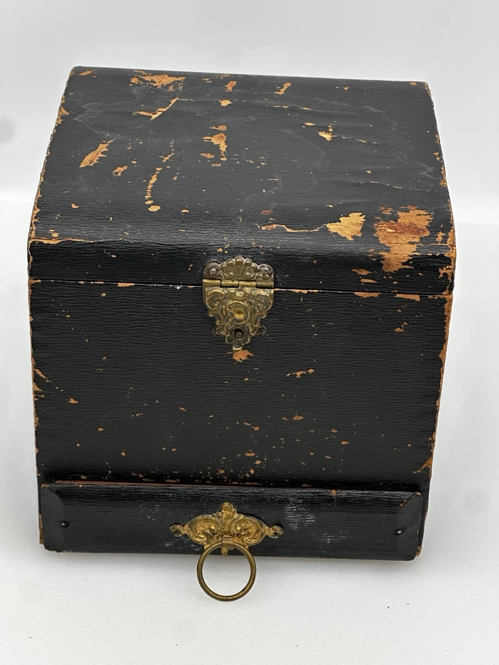 Antigua caja victoriana para hombre con 7 collares de camisa Foto 4 de 4