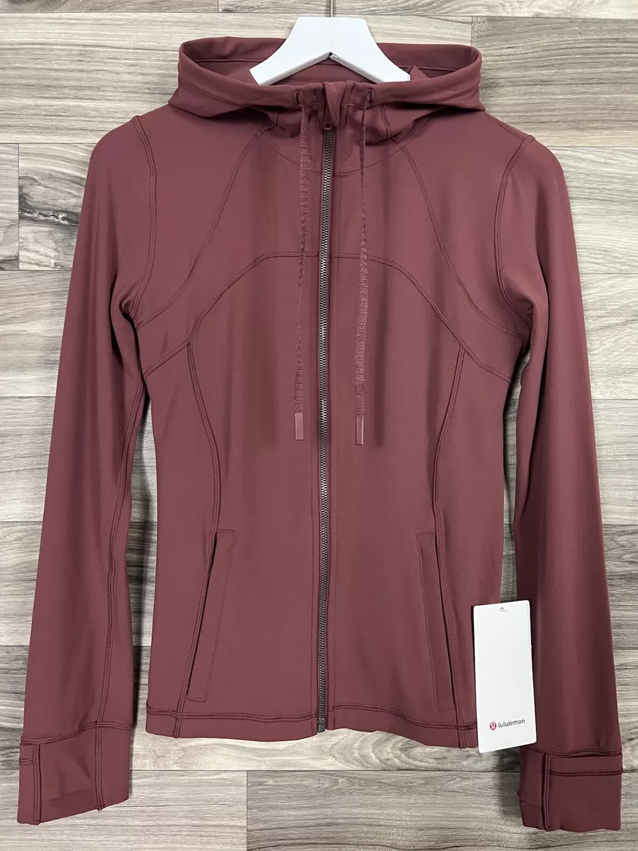 Lululemon Hooded Define Jacket Nulu Size 8 Smoky Red SMRD 52669