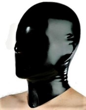 Cagoule en Latex,  Masque In Latex, Latex hood  with zipper,  fetiche  LRG