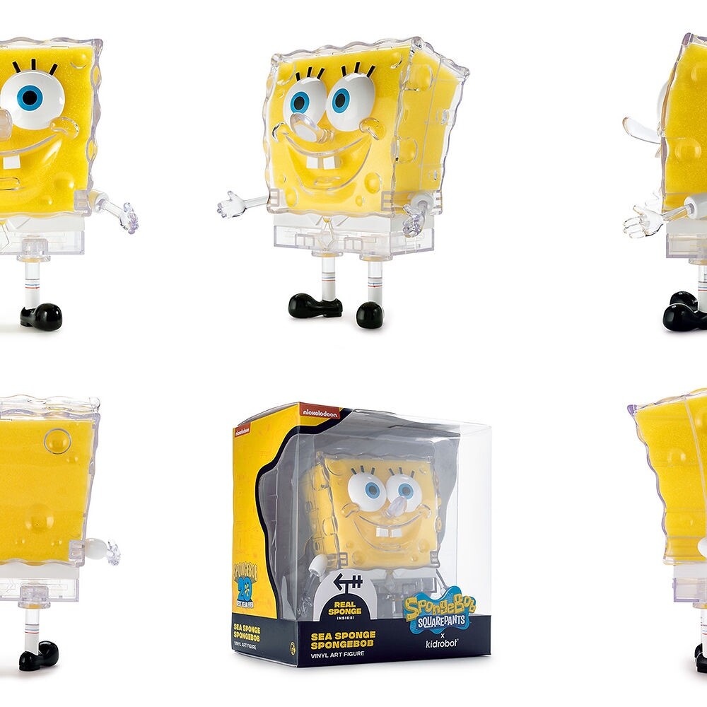 Kidrobot x Spongebob Squarepants Sea Sponge Spongebob Figure