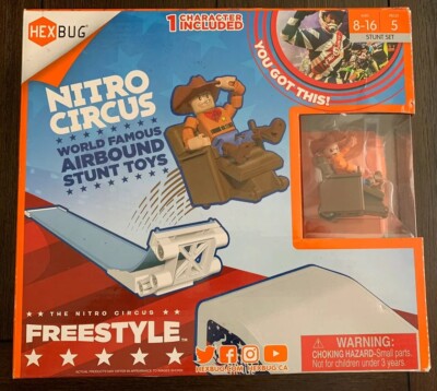 Hexbug Nitro Circus Freestyle Ramp Innovation First Labs 5pc Airbound Stunt Toy