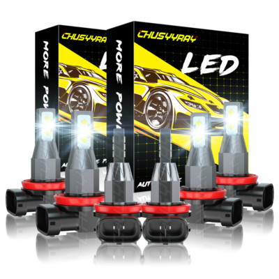 For Chevy Captiva Sport 2012-2015 6000K LED Headlight + Fog Lights 6 Bulbs Combo