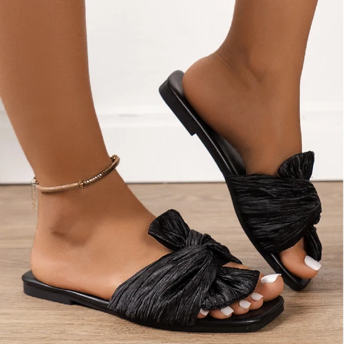 Summer Woman Slippers Casual Slides Ladies Flat Shoes Peep Toe Beach Sandals - Picture 11 of 23